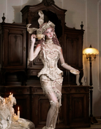 Love Fishbone Rococo Top Set / DR08