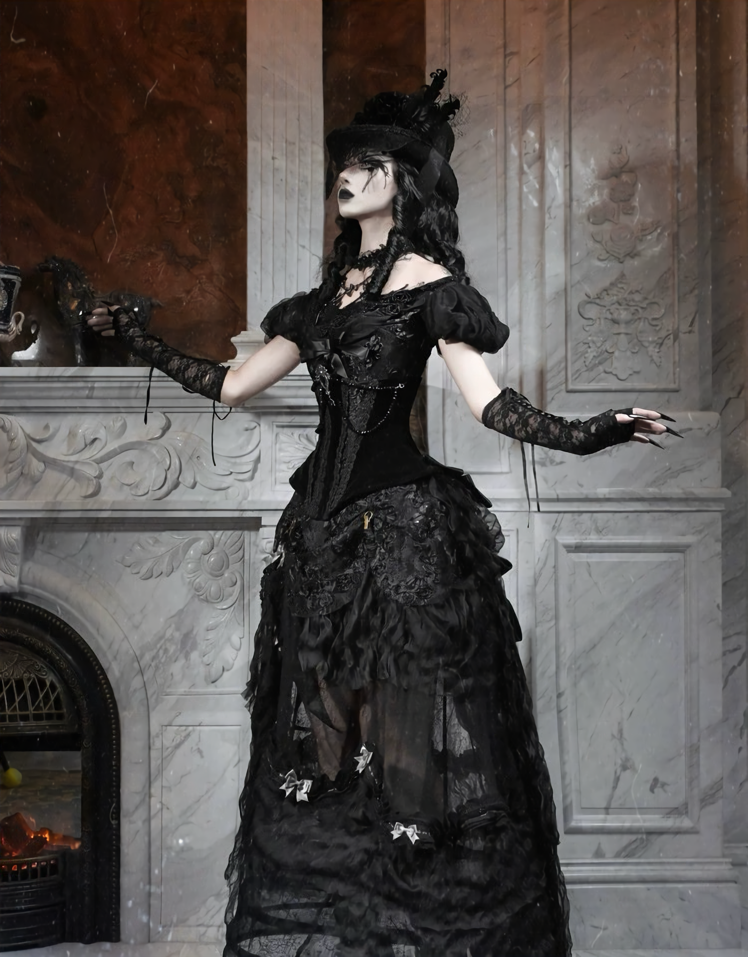 Goth Fishbone Corset / NC02