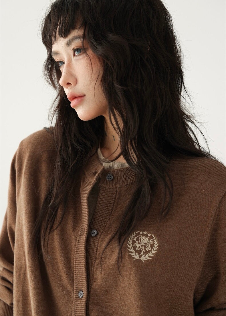 Drawstring knit cardigan / AS1212 