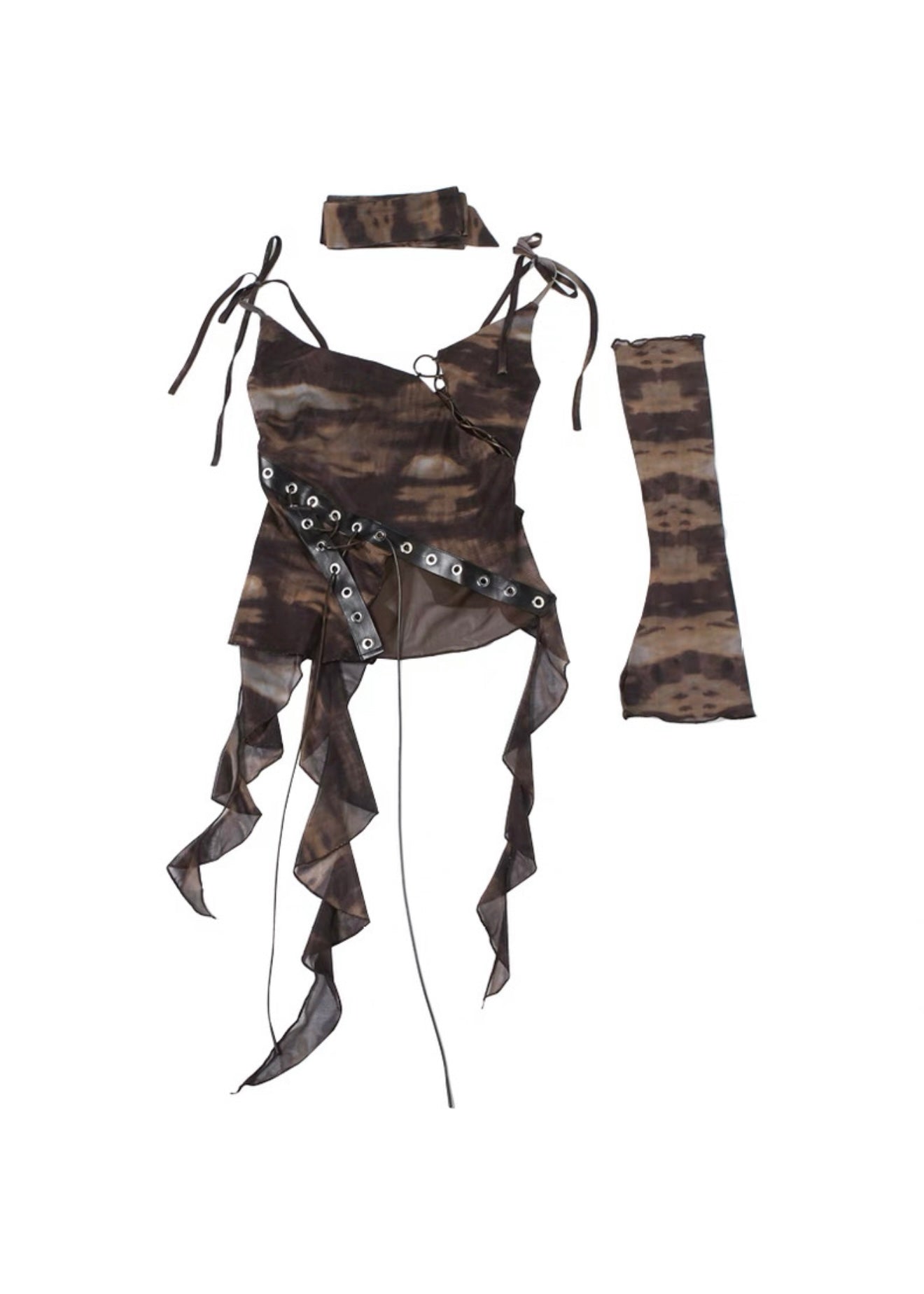 クロップラインショルダートップス / VO1190