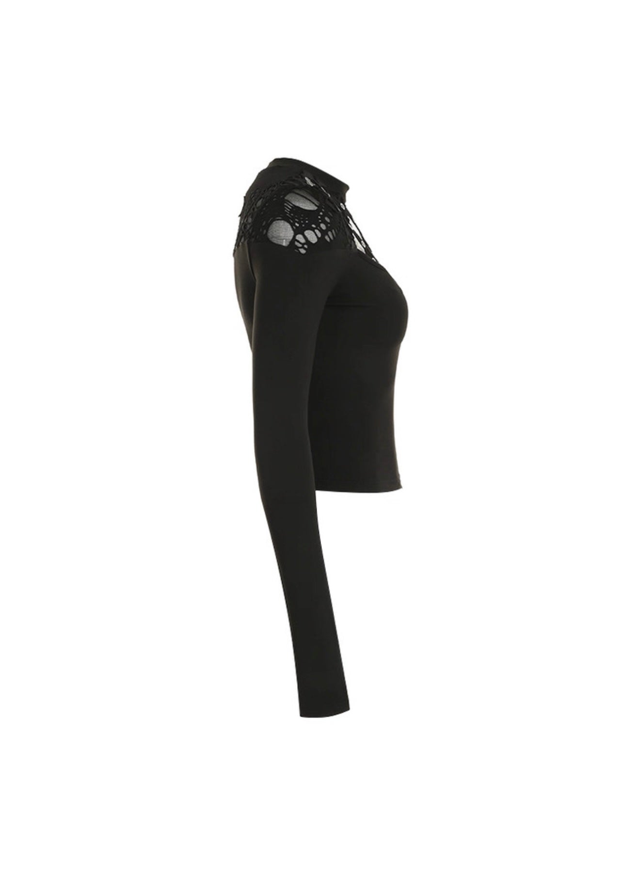 アイレットパッチワーク長袖シャツ / VO1191