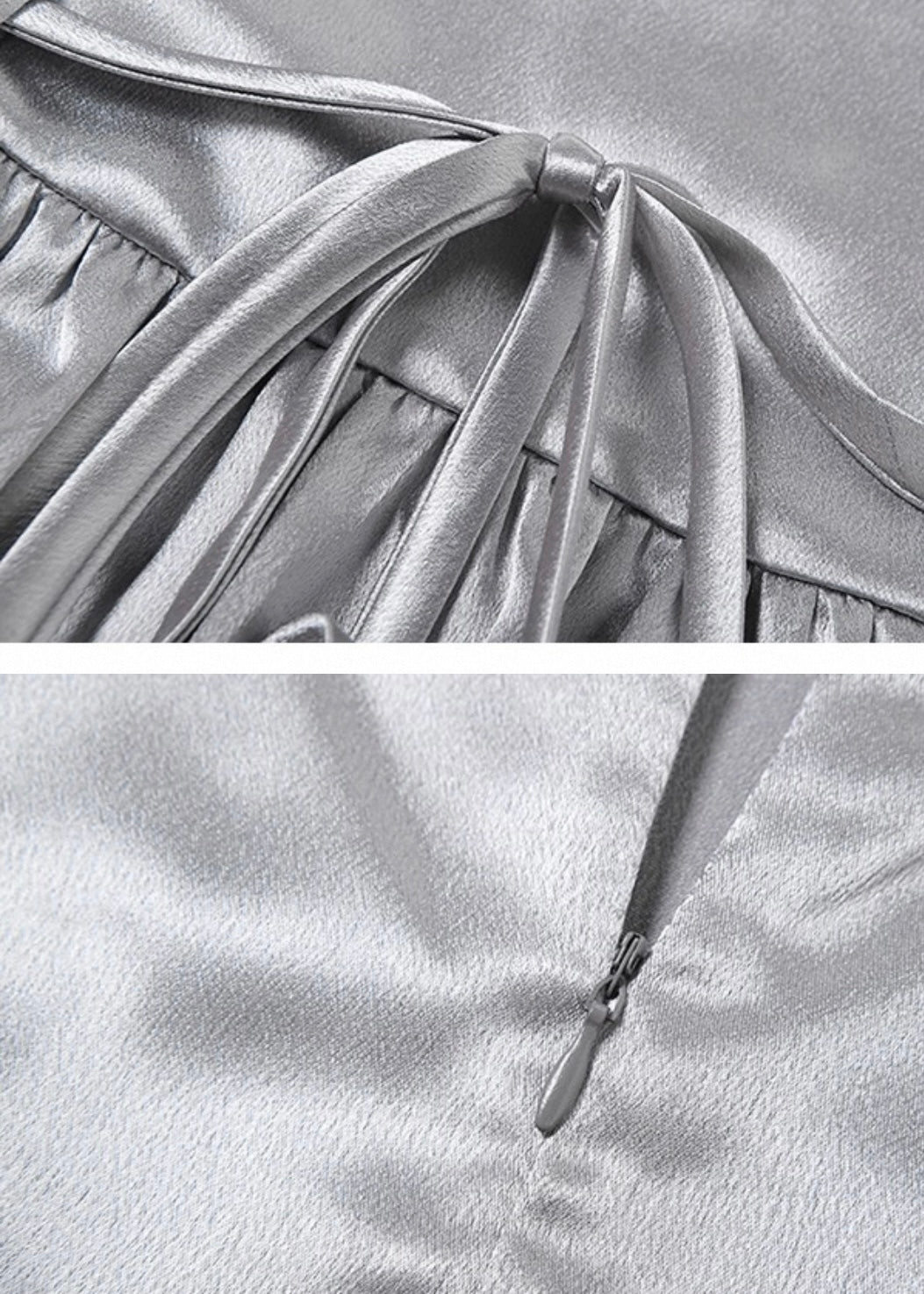 ローズストラップ付きサテンロンパース / VO1226