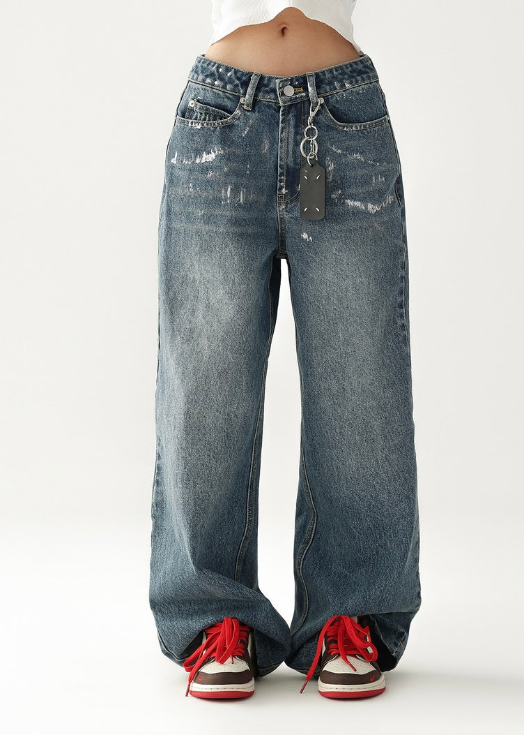 Straight wide denim pants / AS1220