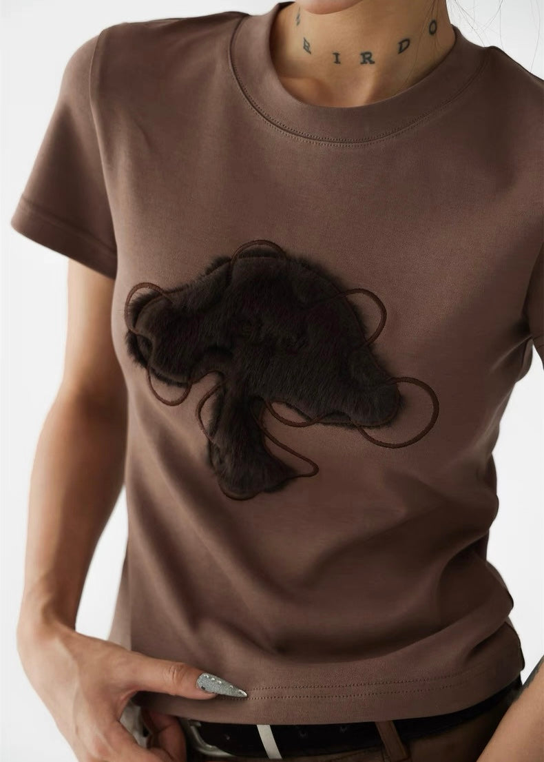 Fuzzy Mushroom T-shirt / AS1296