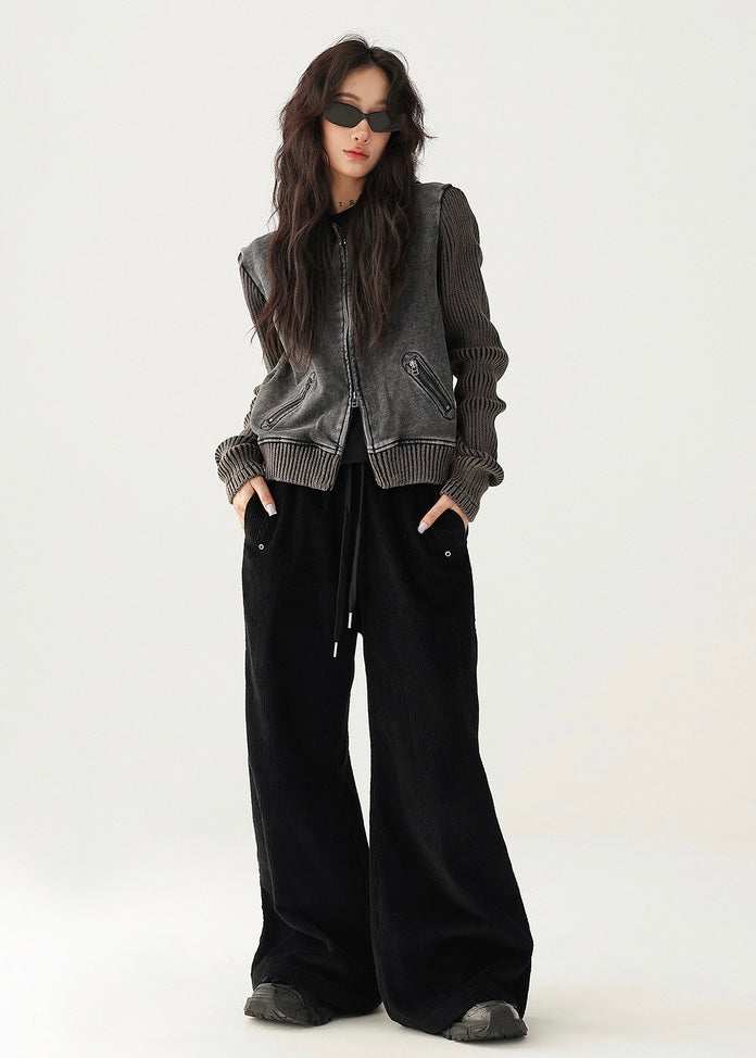 loose fit corduroy pants / AS1186 