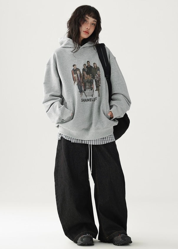 American retro pullover hoodie / AS1209 