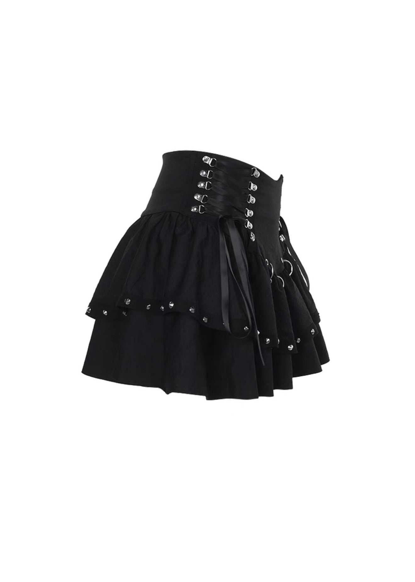 レースアップスタッズミニスカート / VO1241