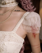 Cotton Love Bow Hollow Strap Dress / DR05