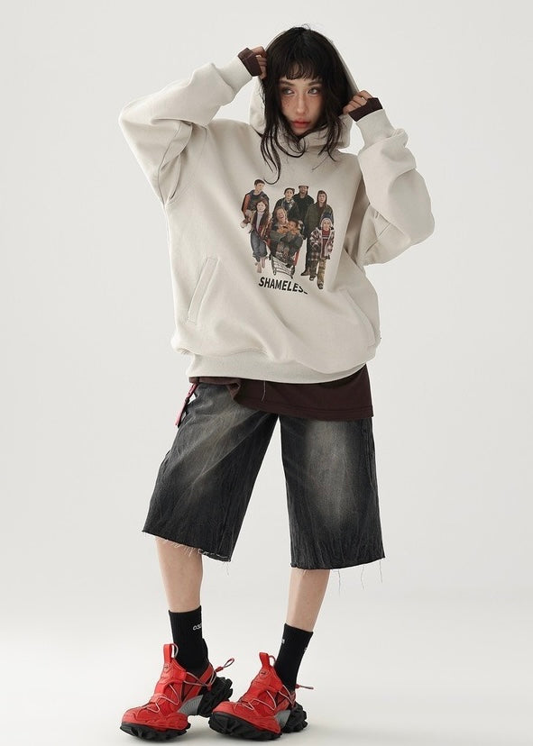 American retro pullover hoodie / AS1209 