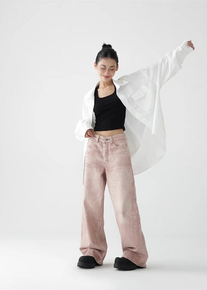 Loose Straight Wide Leg Pants / AS1261