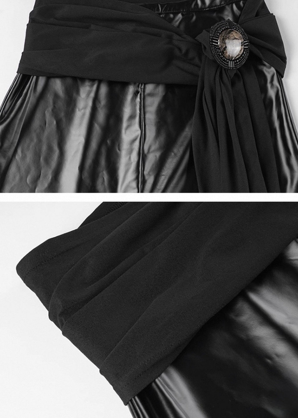 PUレザーミディスカート / VO1317