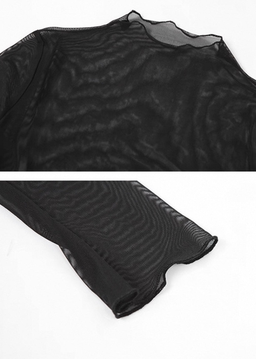 メッシュシースルー長袖シャツ / VO1192