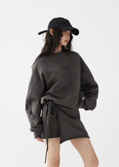 Two-piece lace-up dress / AS1237