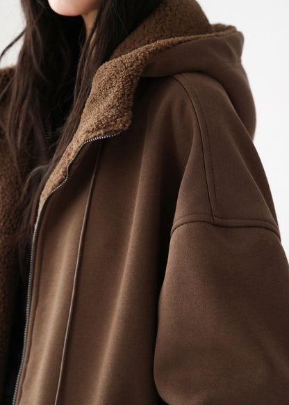 fleece parka jacket / AS1197 