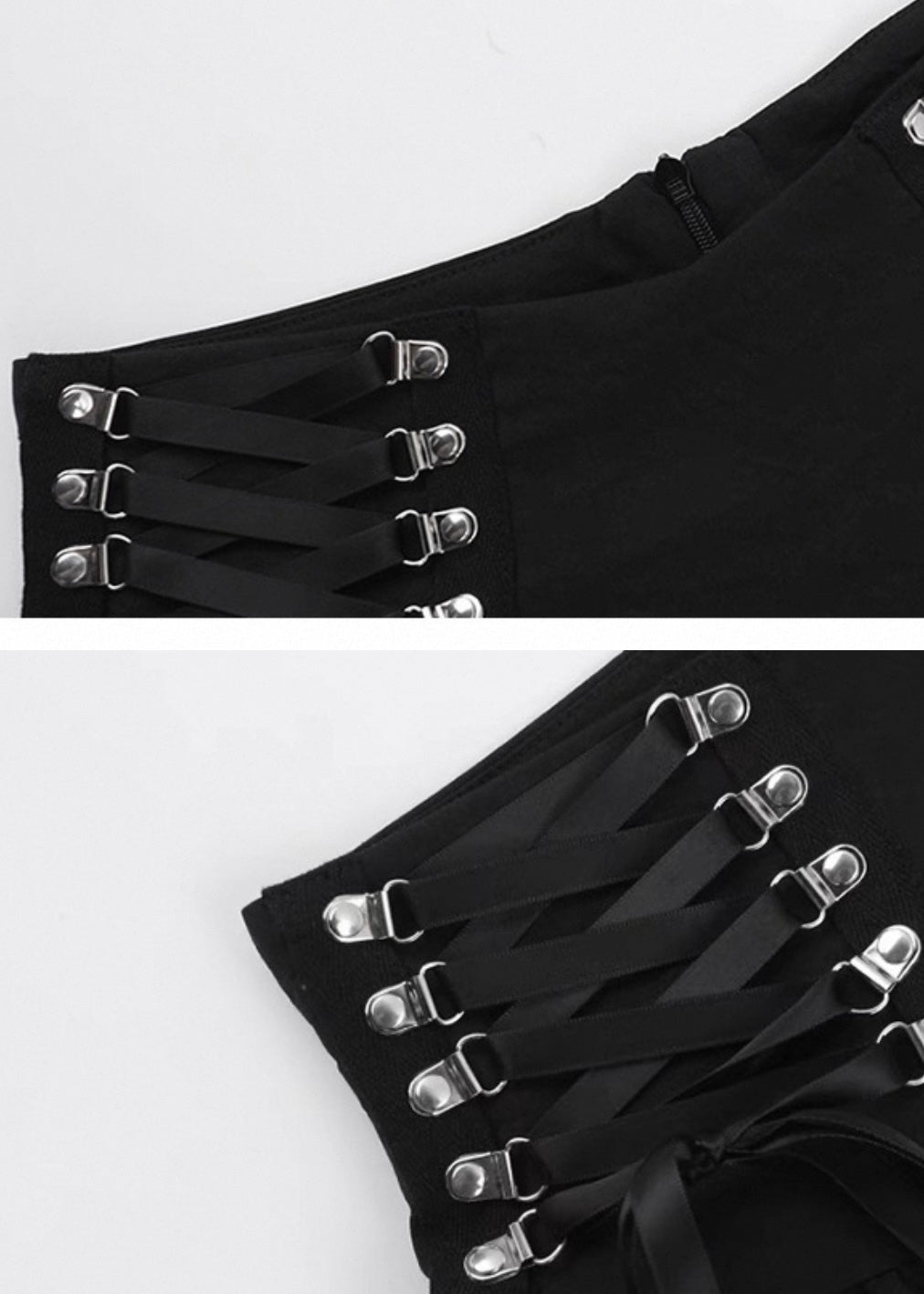 レースアップスタッズミニスカート / VO1241