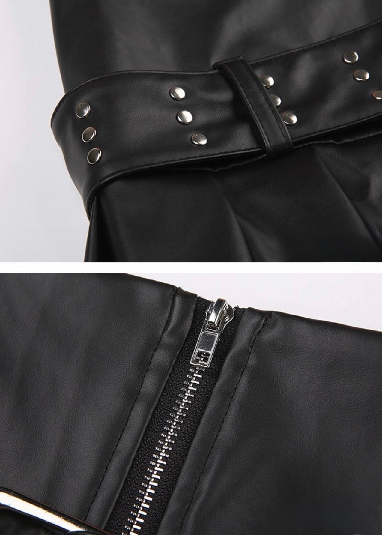 ベルト付PUレザースカート / VO1126