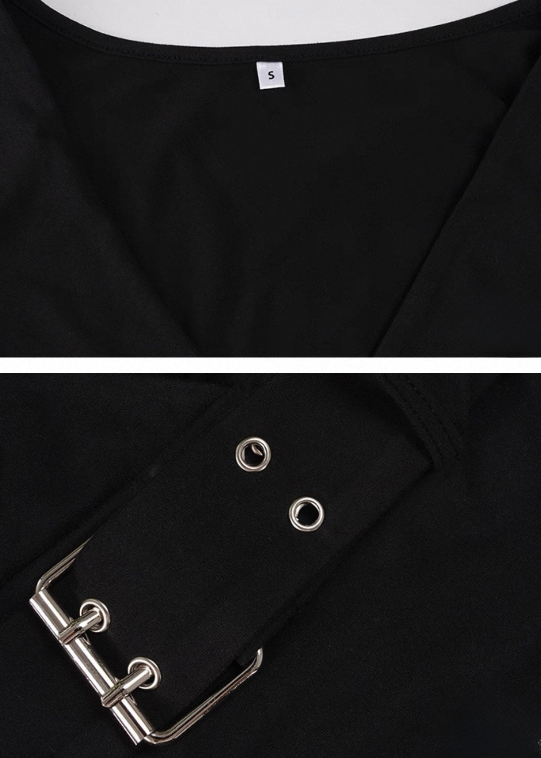 バックルデザイン長袖シャツ / VO1262