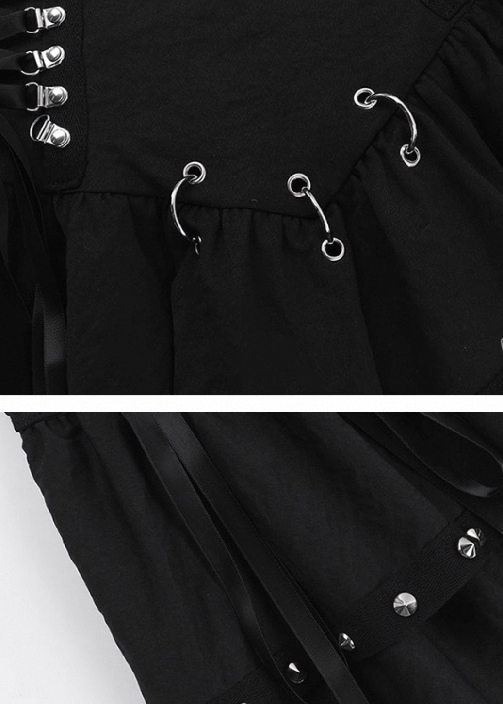 レースアップスタッズミニスカート / VO1241