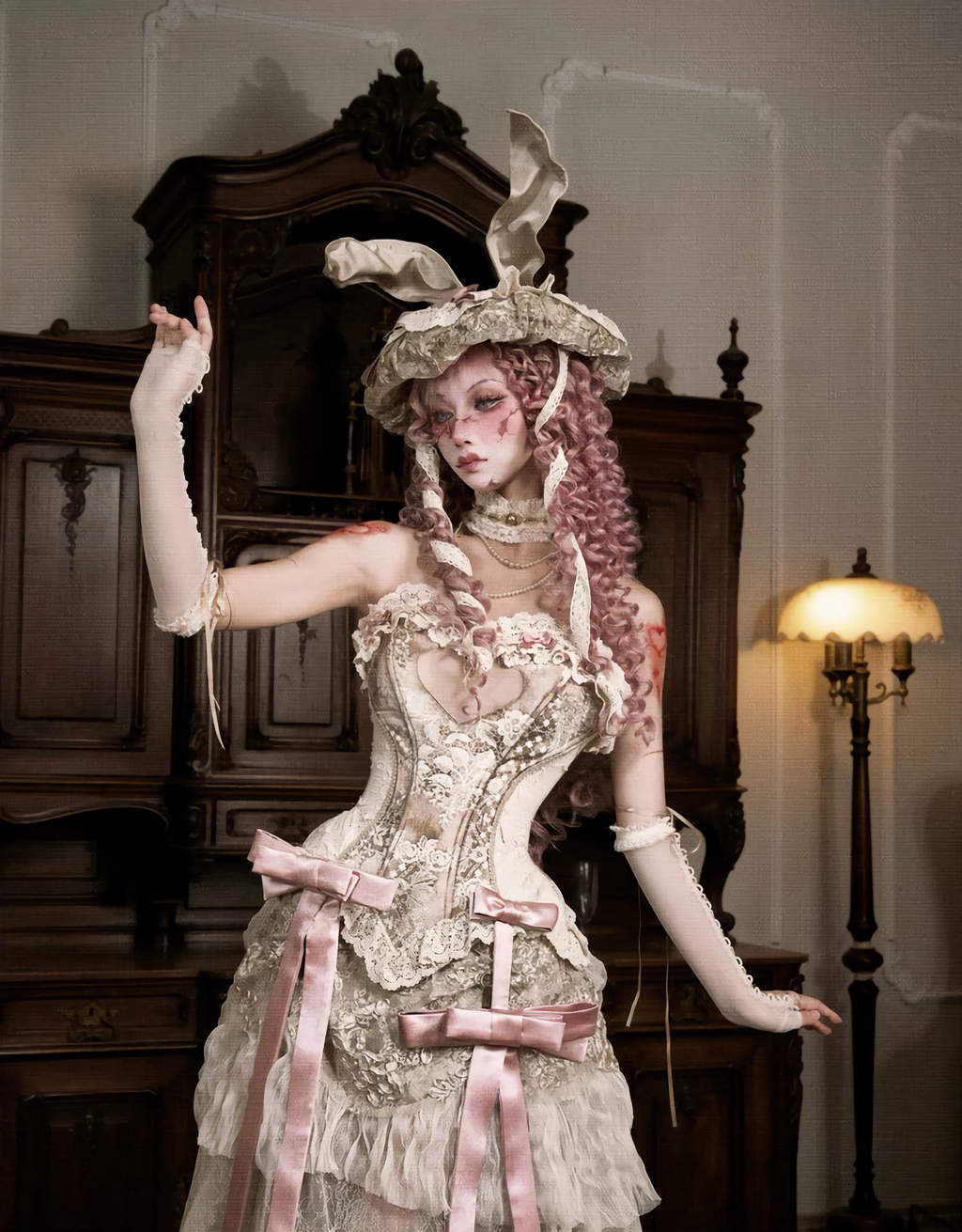 Love Fishbone Rococo Top Set / DR08