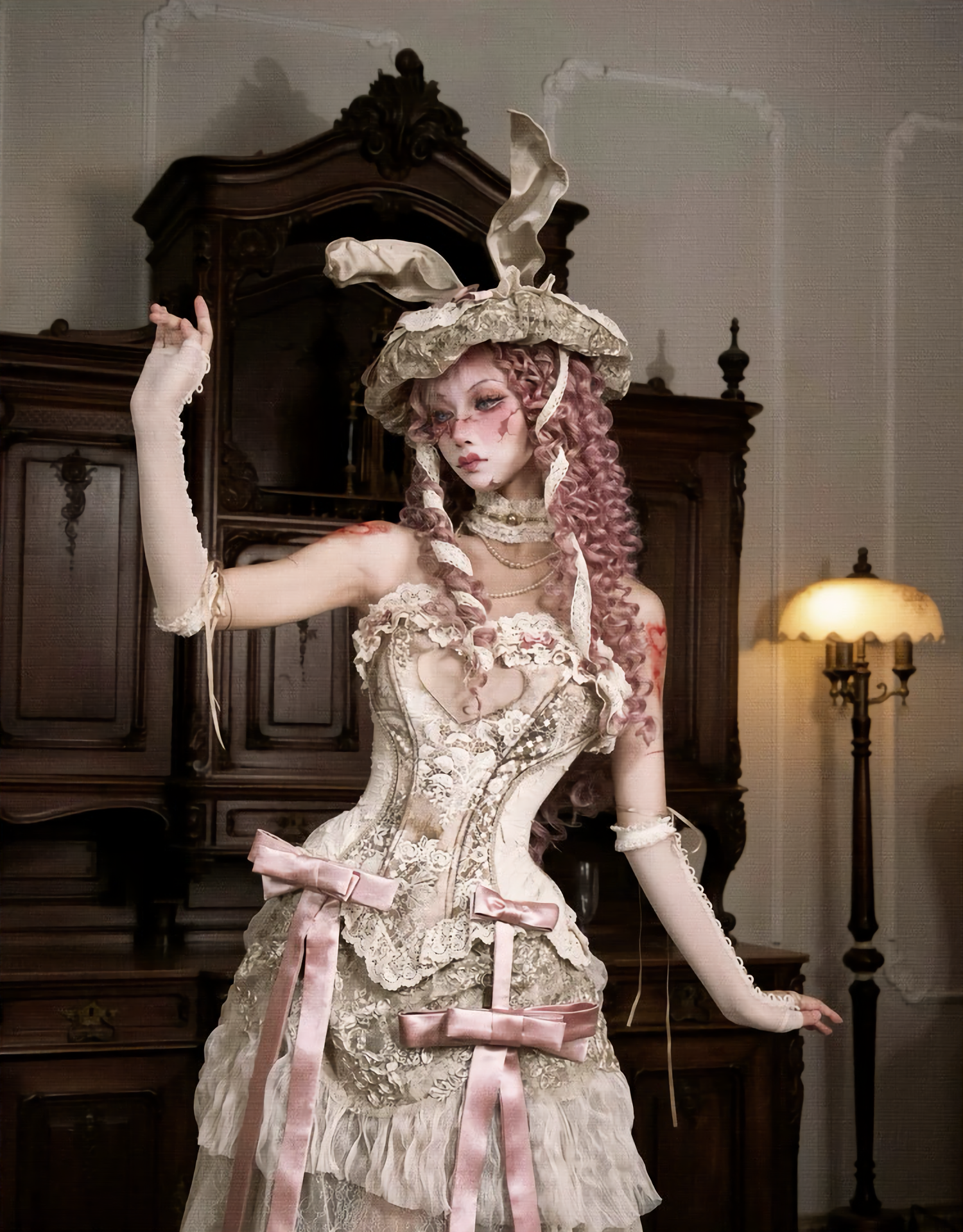 Love Fishbone Rococo Top Set / DR08