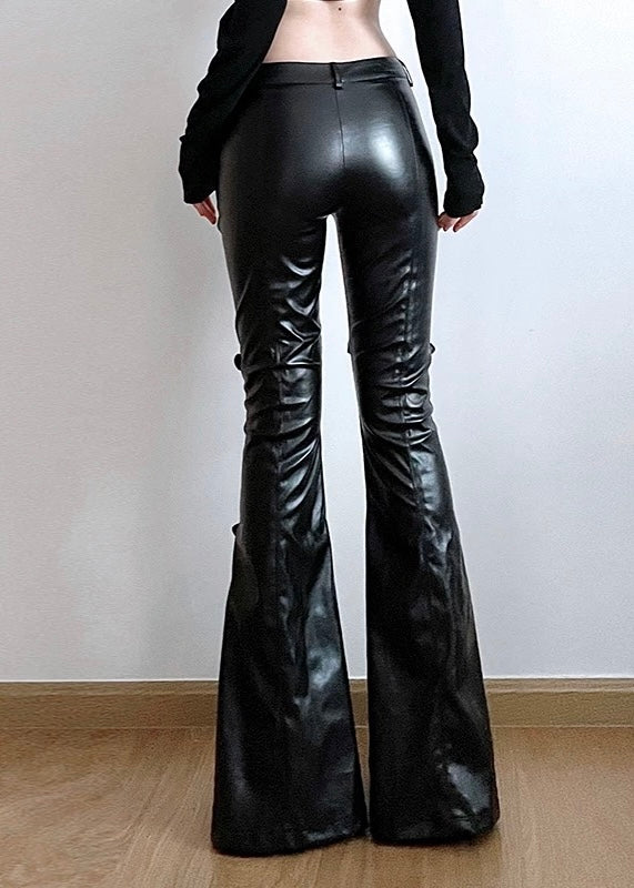 PUレザーフレアパンツ / VO1184