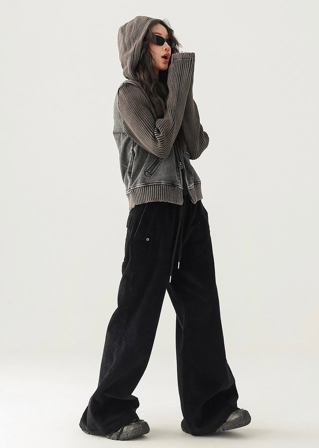 loose fit corduroy pants / AS1186 