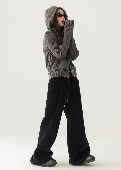 loose fit corduroy pants / AS1186 