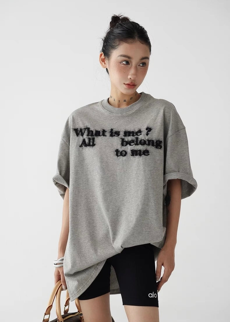 Loose casual round neck short sleeve T-shirt / AS1260