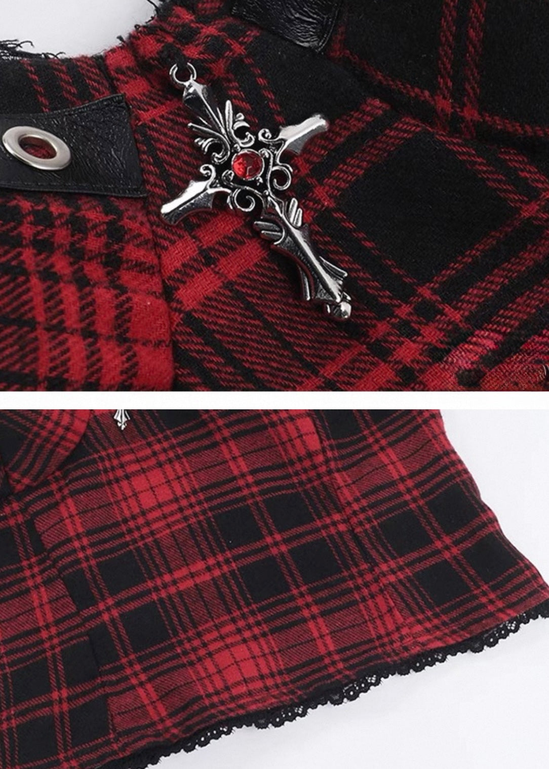 チェック柄パッド付きキャミソール / VO1172