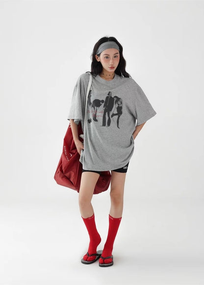 Portrait Round Neck T-Shirt / AS1271