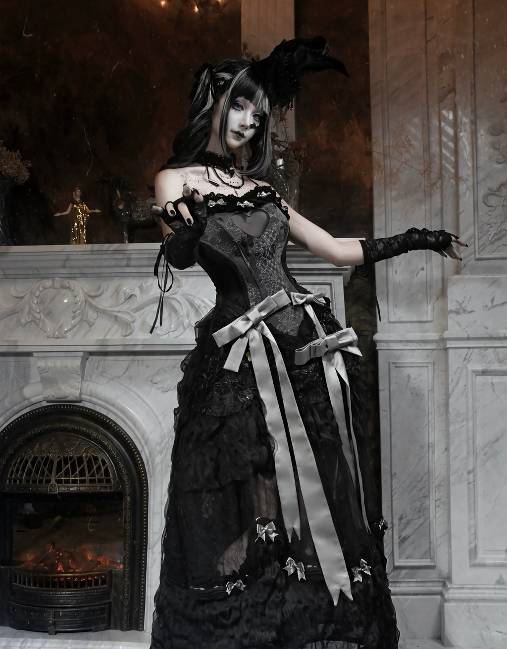 Gothic Long Tailored Skirt & Petti Coat / NC07