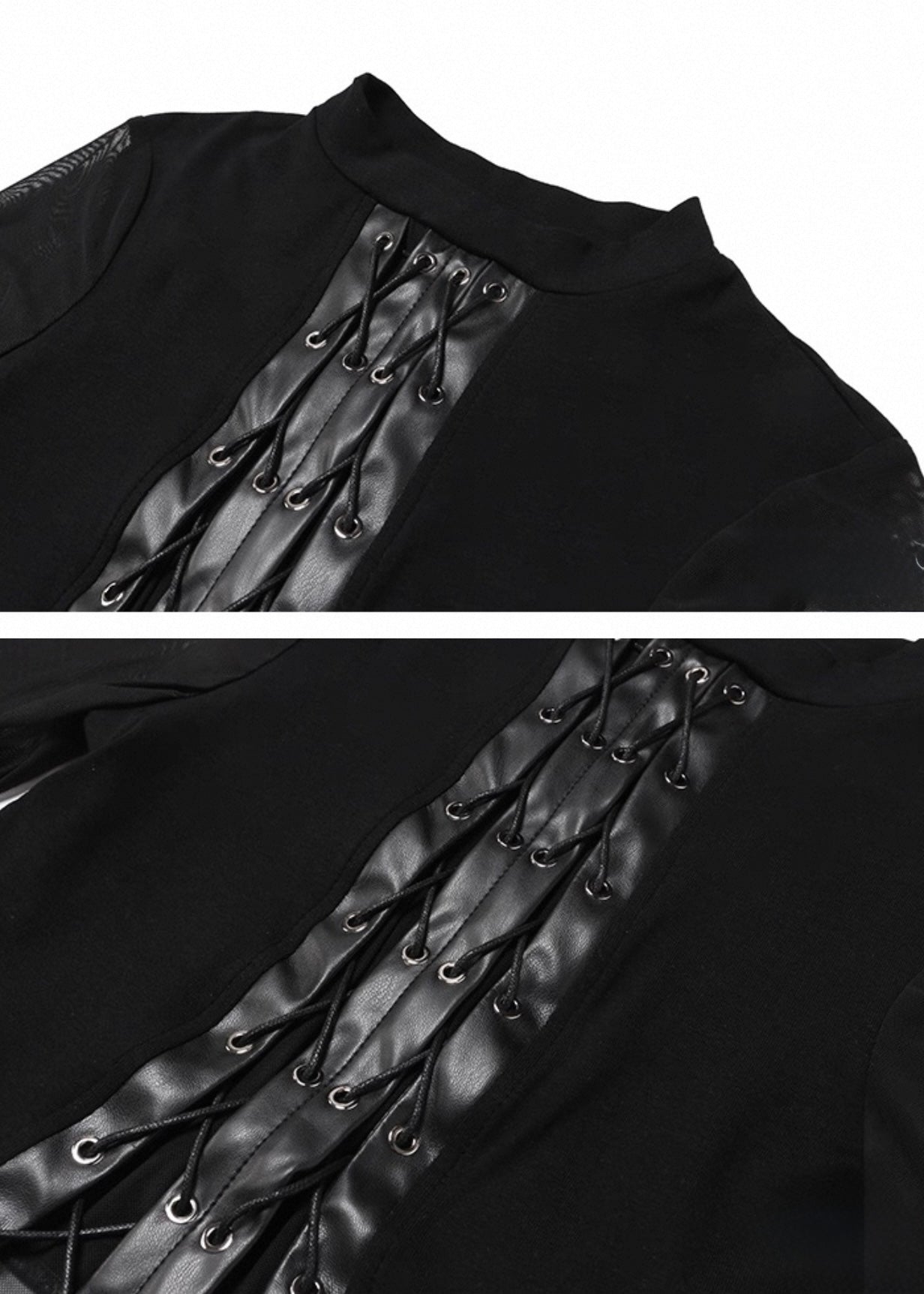 ゴシックレースアップトップス / VO1162