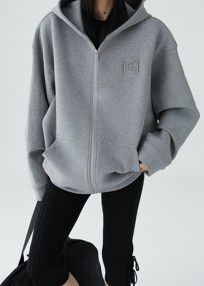 hooded zipper sweatshirt / AS1138
