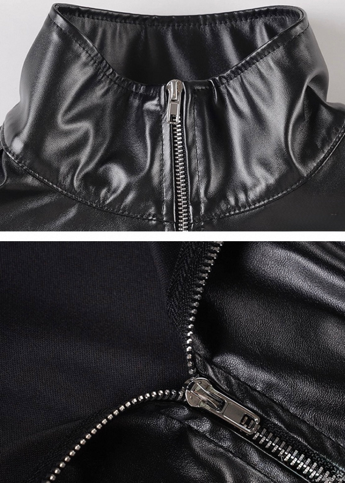 スタンドカラーPUショートジャケット / vo1297