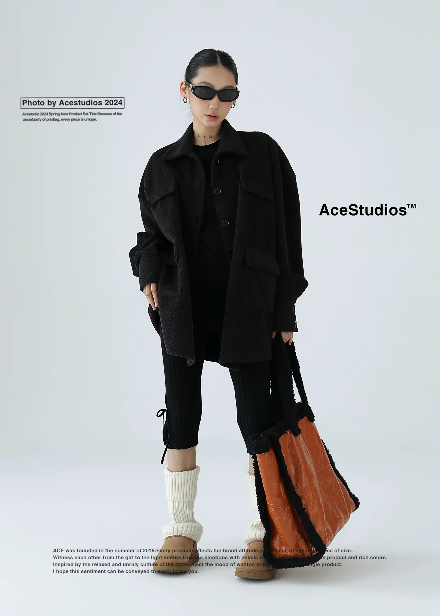 retro street black jacket / AS1137 