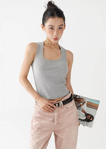 Slim fit sleeveless top / AS1290