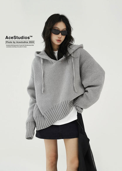 hooded knit pullover / AS1156 
