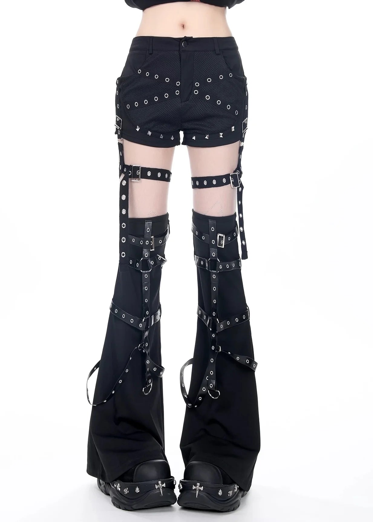 PUレザーベルトレッグウォーマー / VO1181