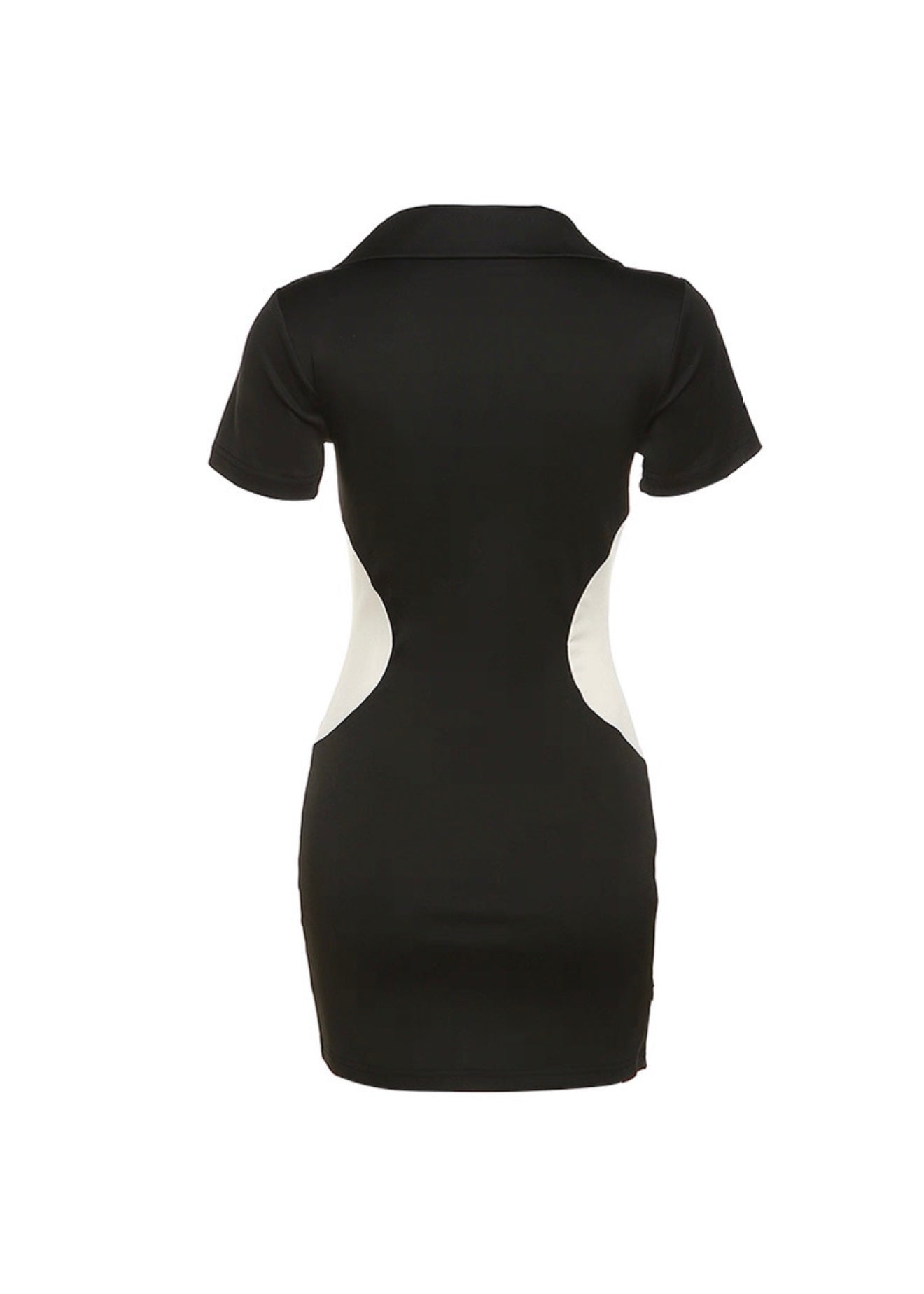 襟付きバイカラーミニワンピ / VO1225