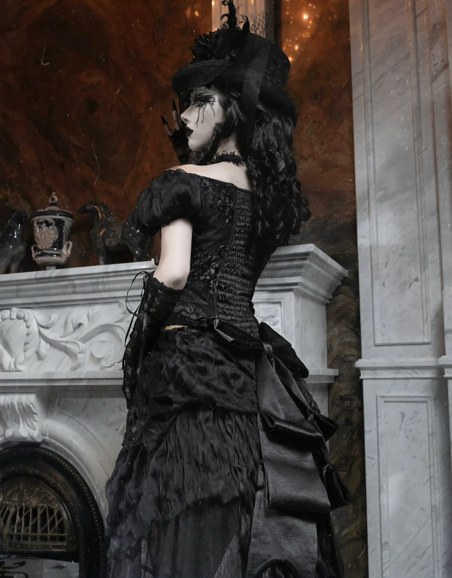 Gothic Long Tailored Skirt & Petti Coat / NC07