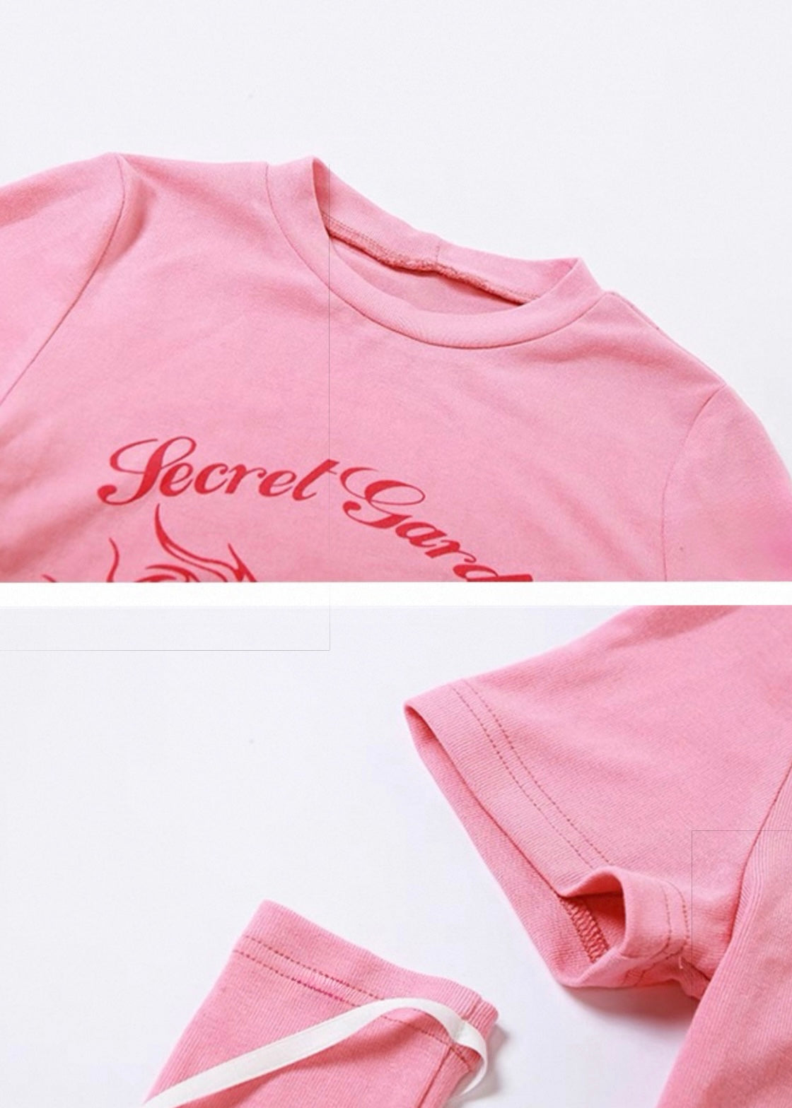 ピンクスリーブショート半袖シャツ / VO1177