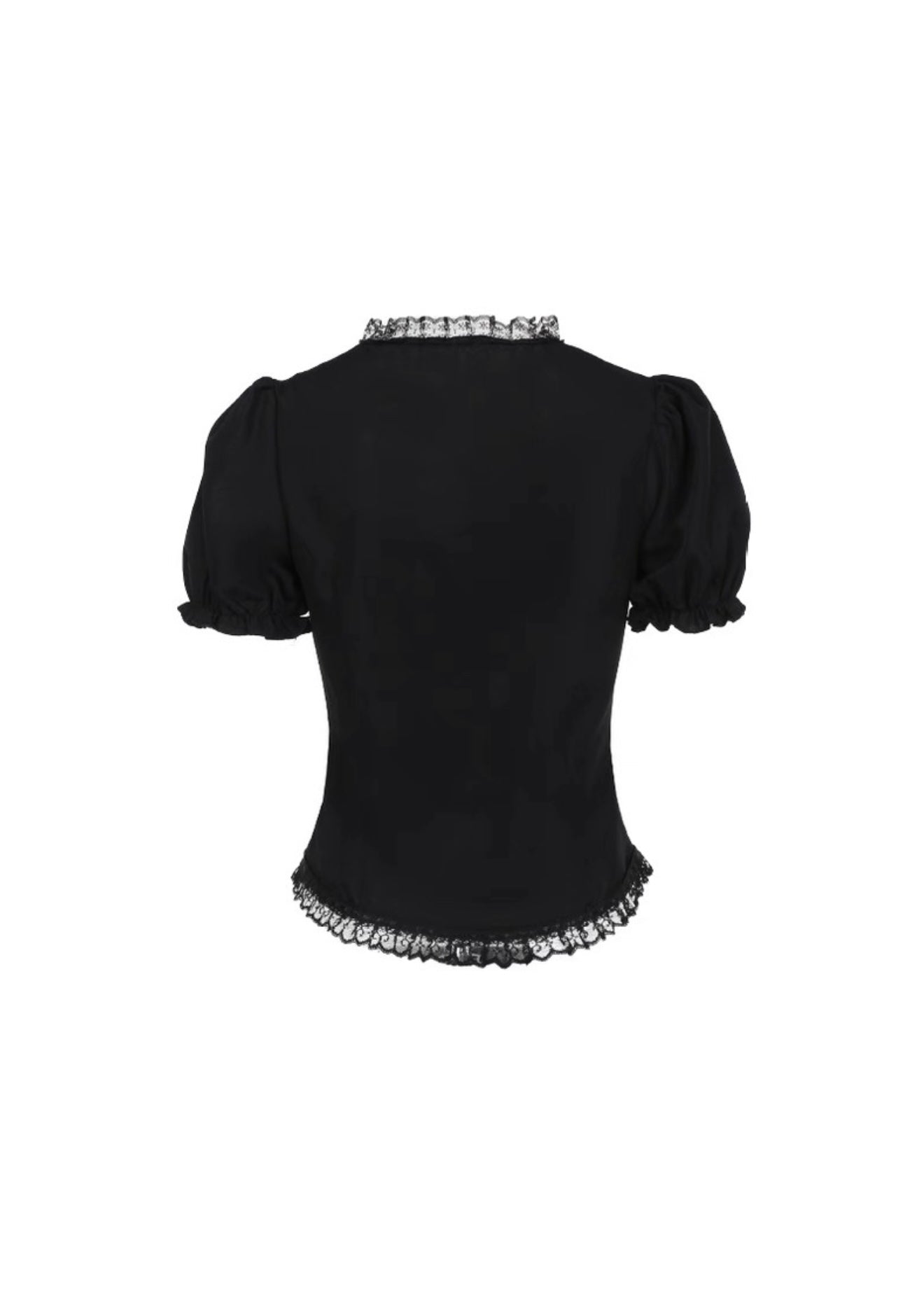 パフスリーブダークブラウス / VO1237