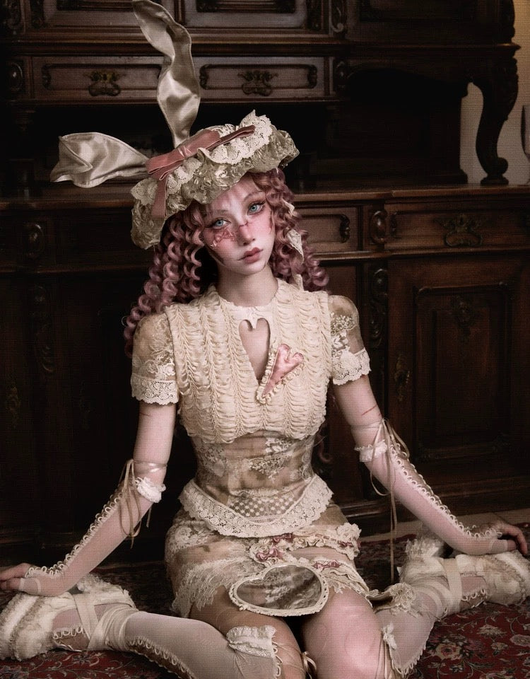 Elegant Love Retro Short Lace Top / DR06