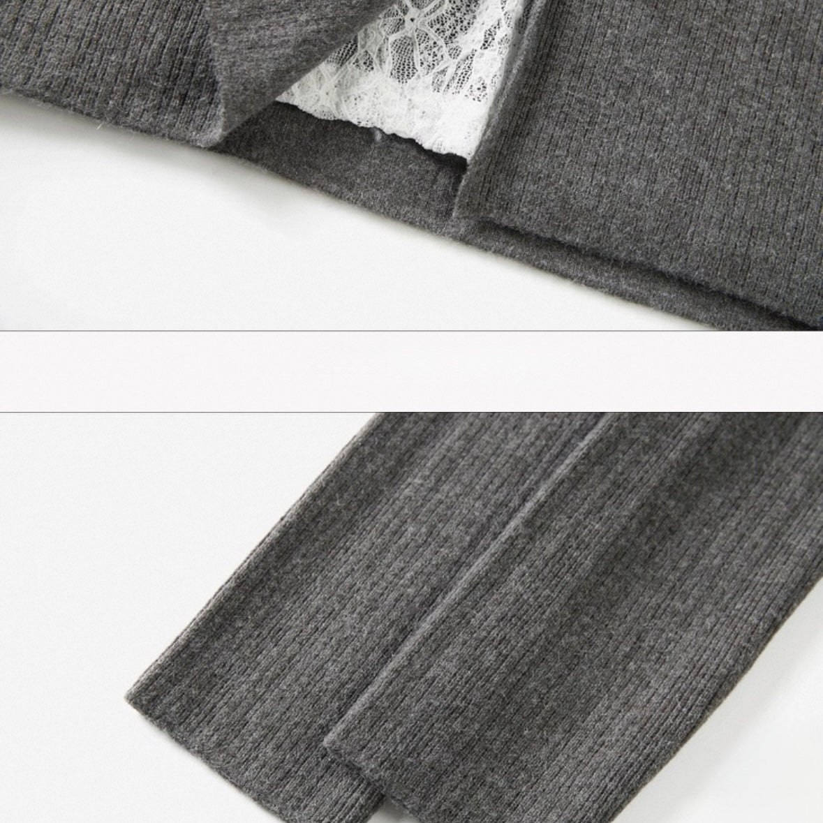 レースリボンニットトップス / vo1292