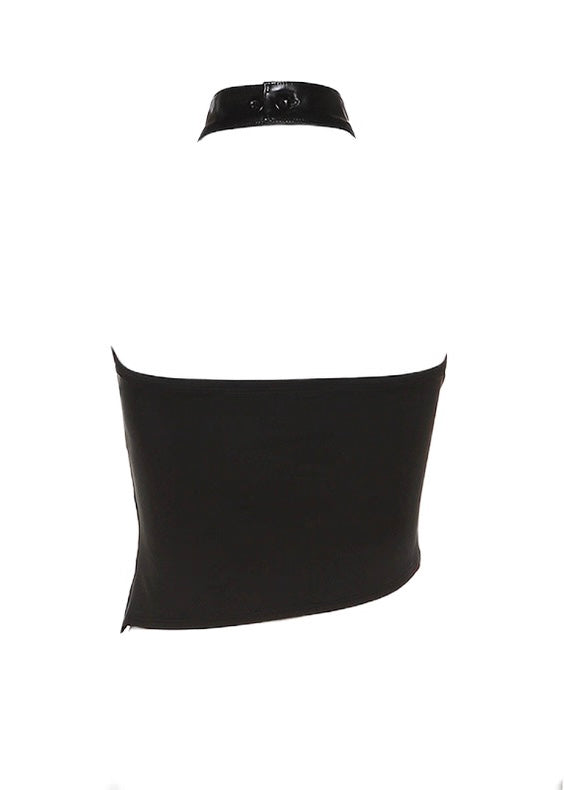 PUレザーヘムバンドゥトップ / VO1107