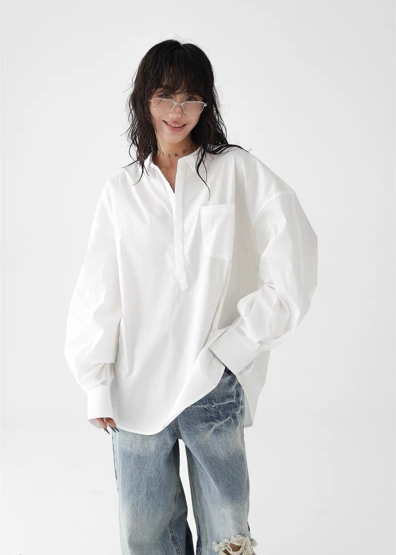 Loose long sleeve pullover / AS1297