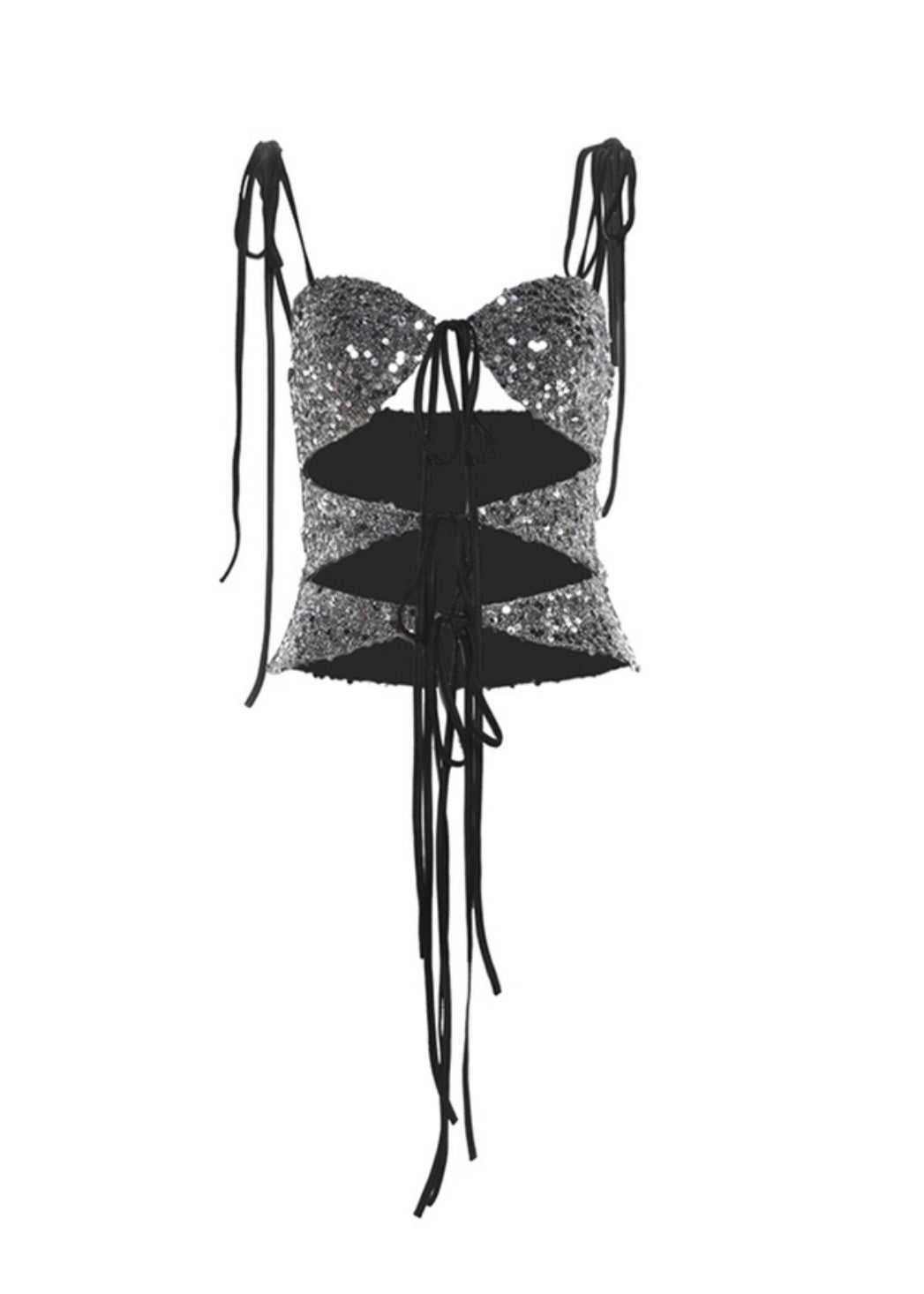 スパンコールホローストラップベスト / VO1145