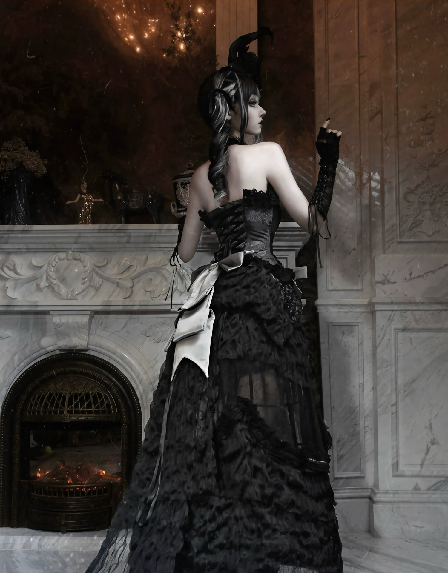 Gothic Long Tailored Skirt & Petti Coat / NC07