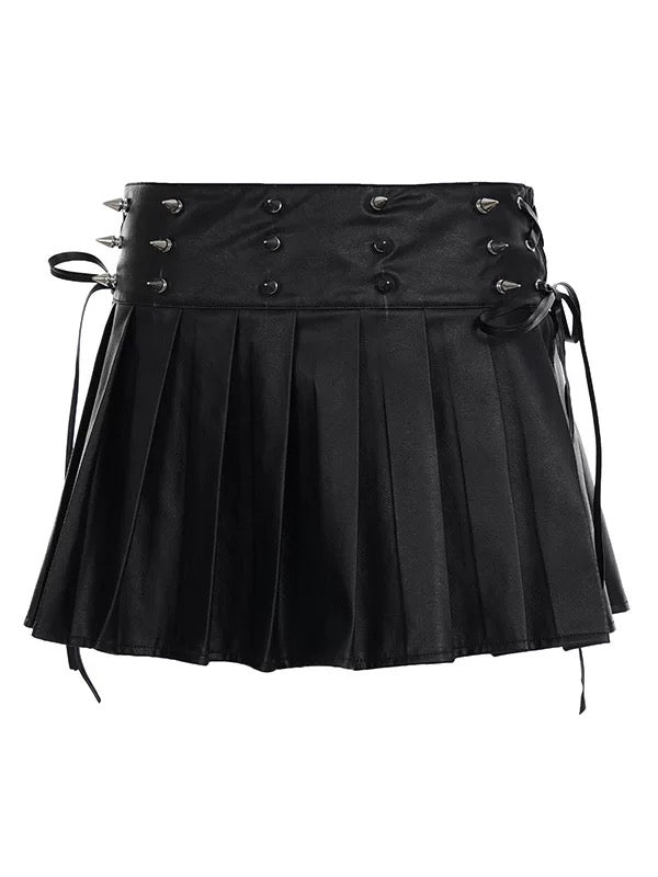 スタッズ付きプリーツスカート / VO1260