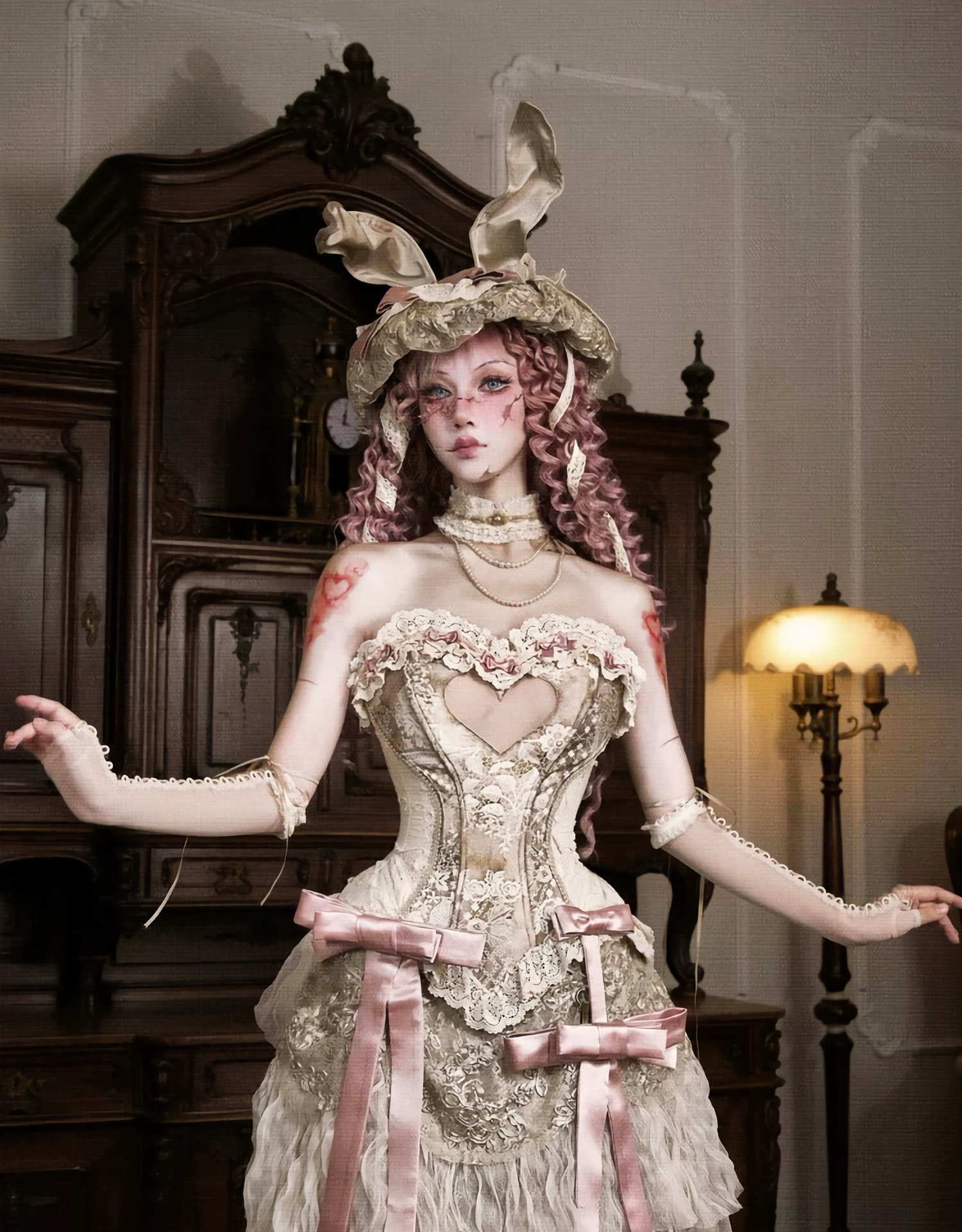 Love Fishbone Rococo Top Set / DR08